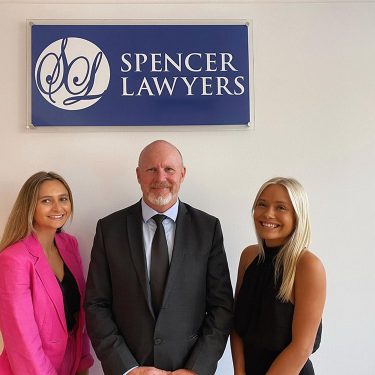 The Spencer Lawyers team at the office in Gosford